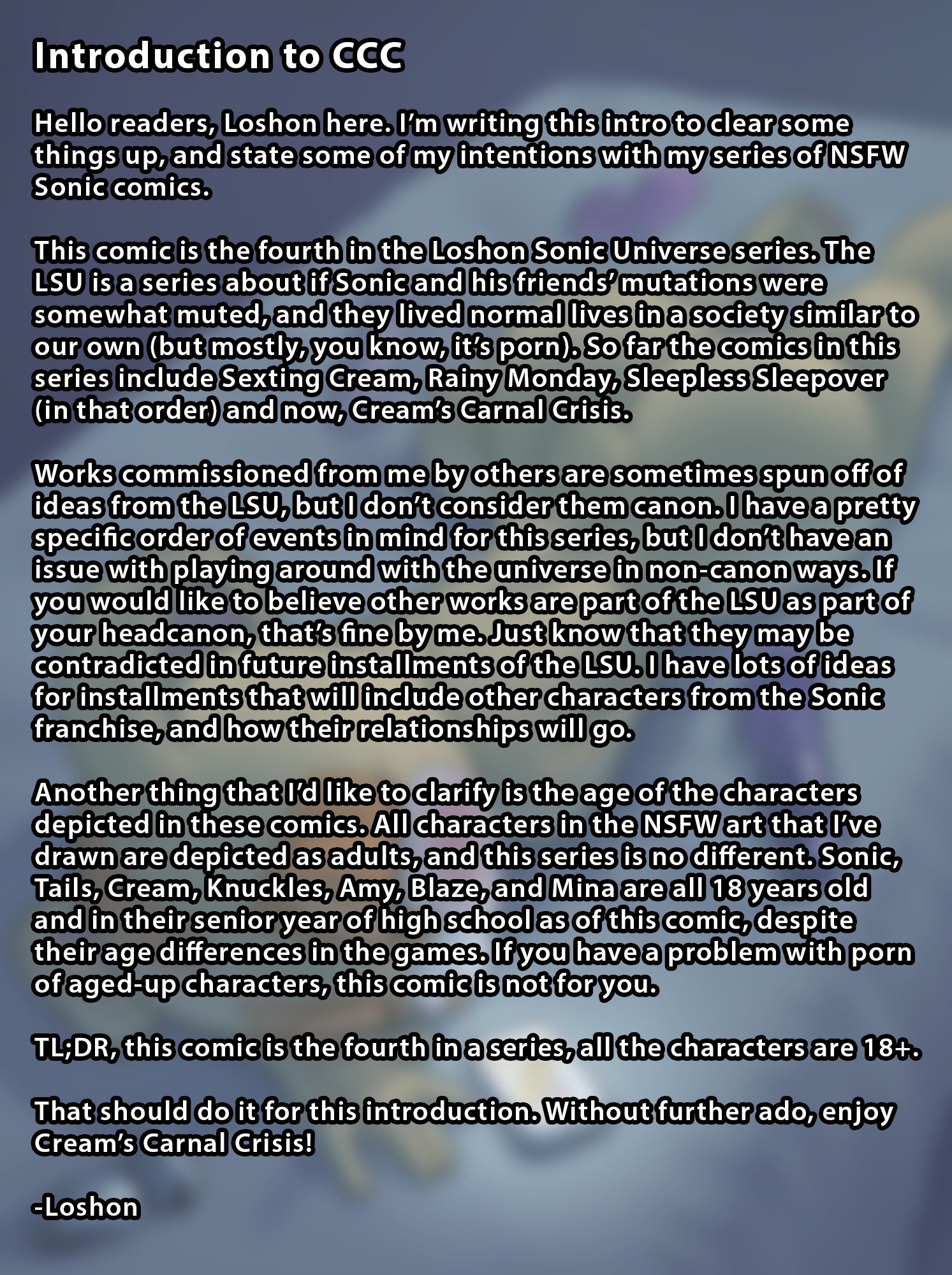 Cream’s Carnal Crisis – Loshon