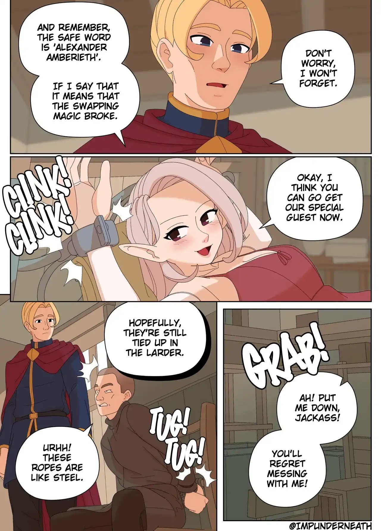 Elf and Criminal Body Swap – ImpUnderneath