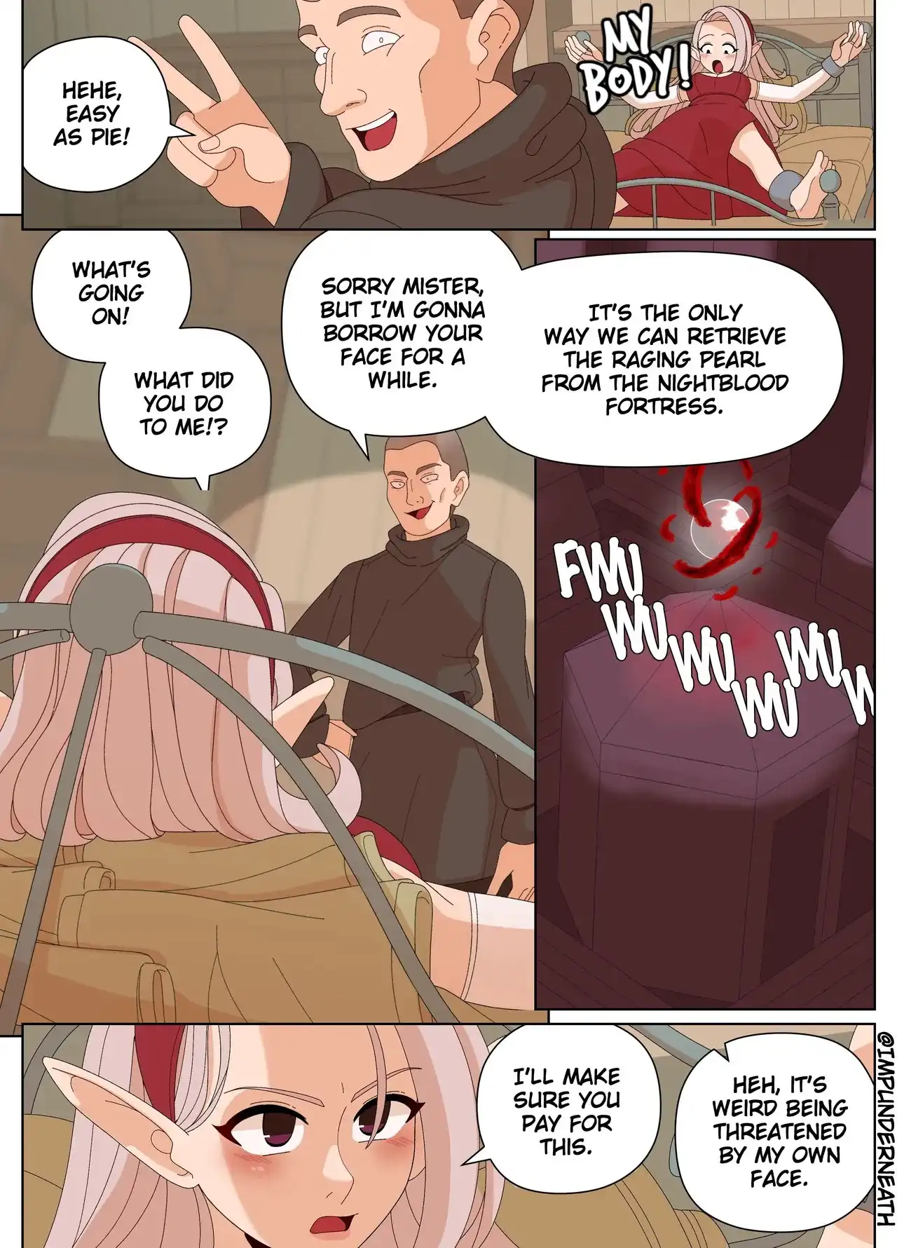 Elf and Criminal Body Swap – ImpUnderneath