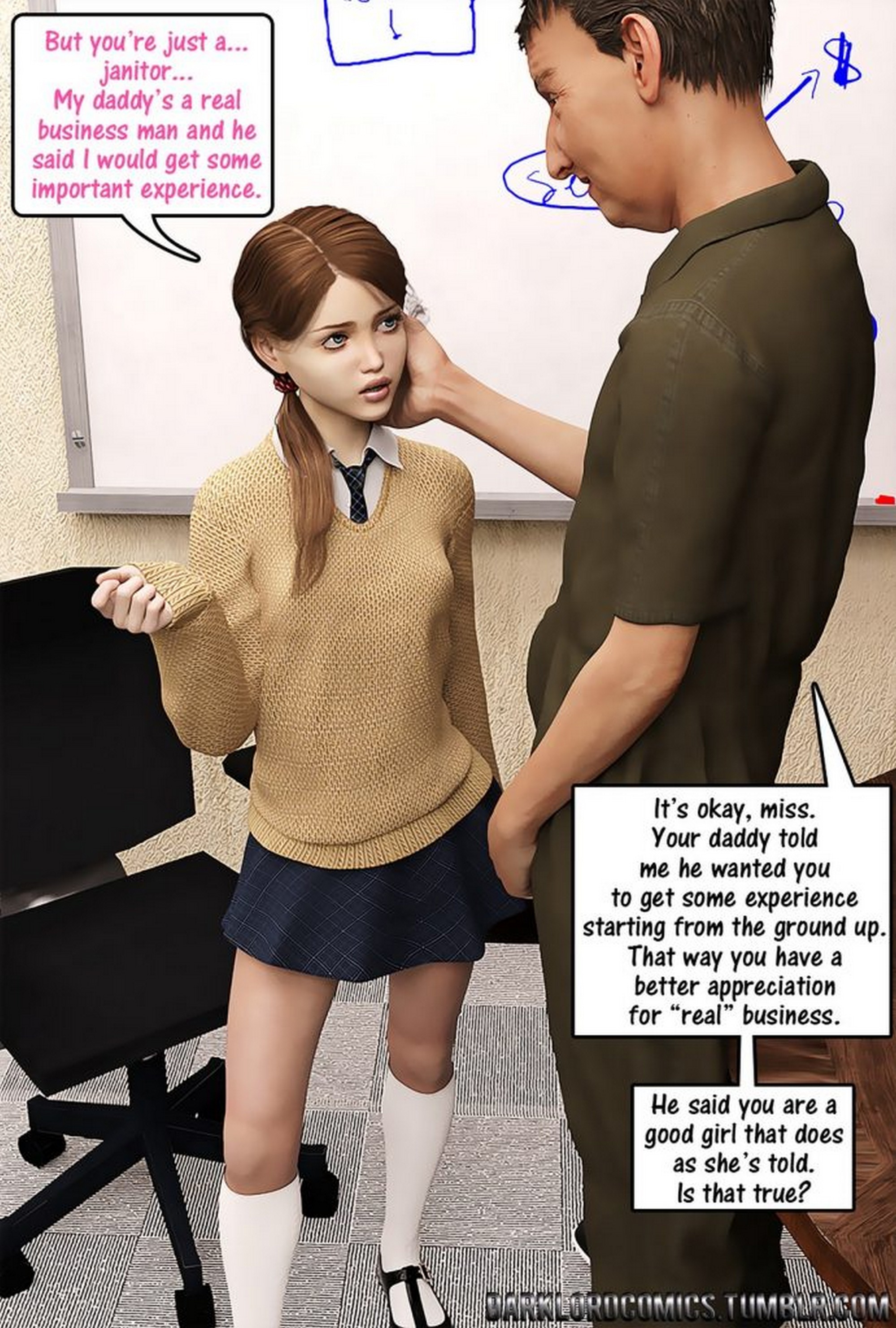 Evie And Janitor – Darklord Comics