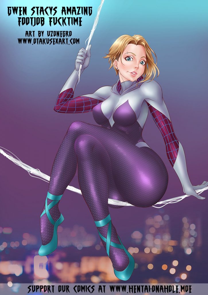 Gwen Stacy’s Amazing Footjob Fucktime – Uzonegro