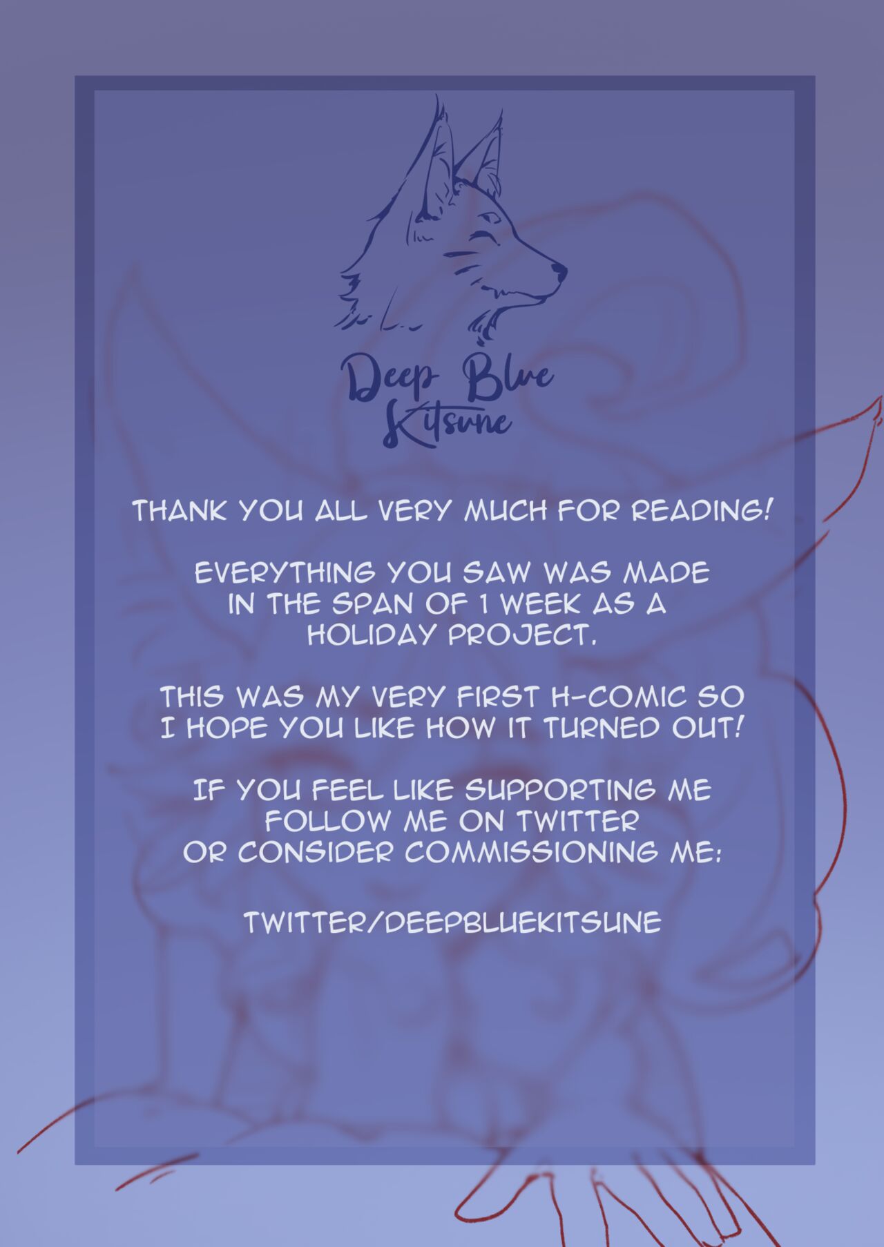 Heated Encounter – Deep Blue Kitsune