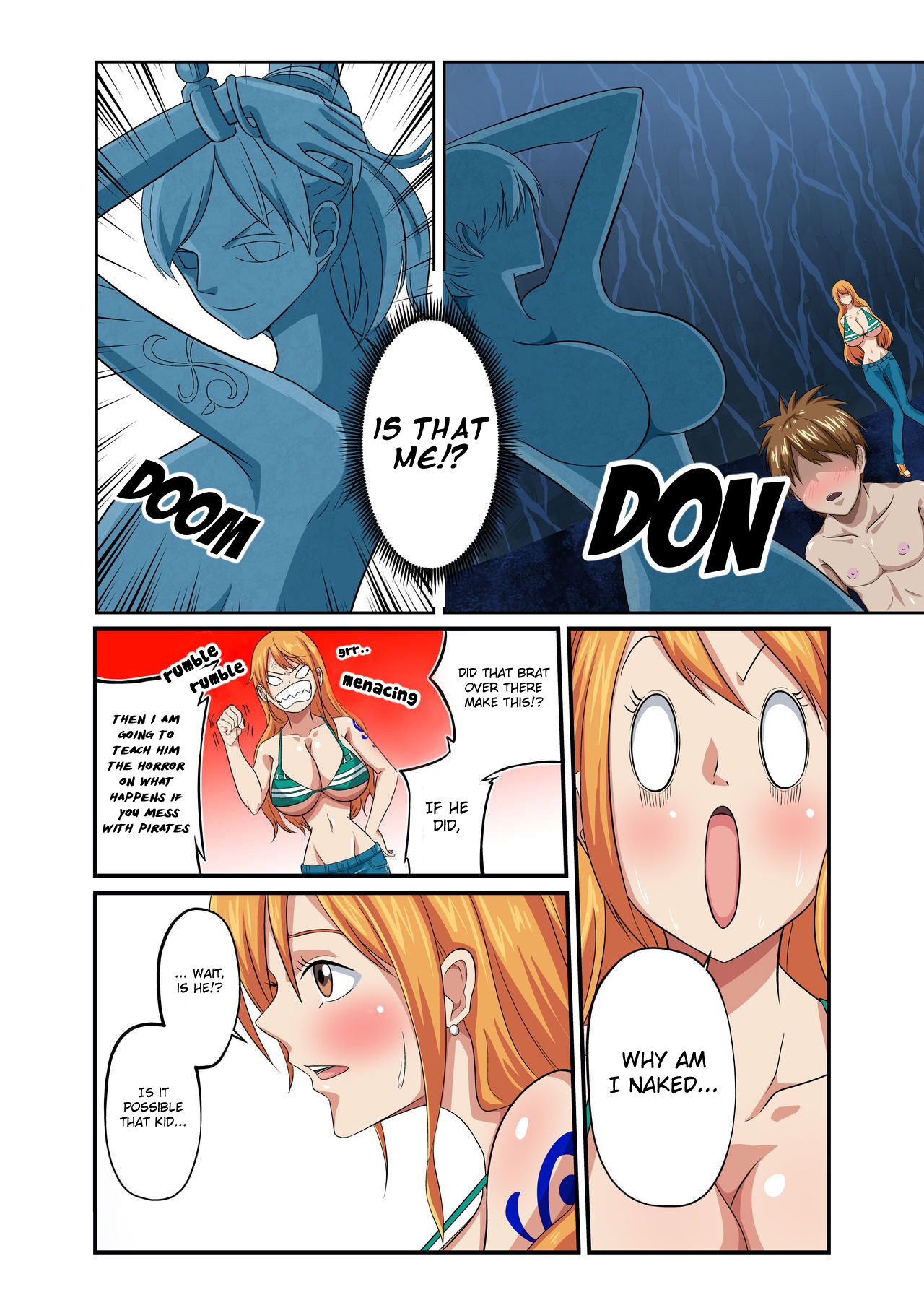 In Front of the Cat Burglar Statue – Q Doujin