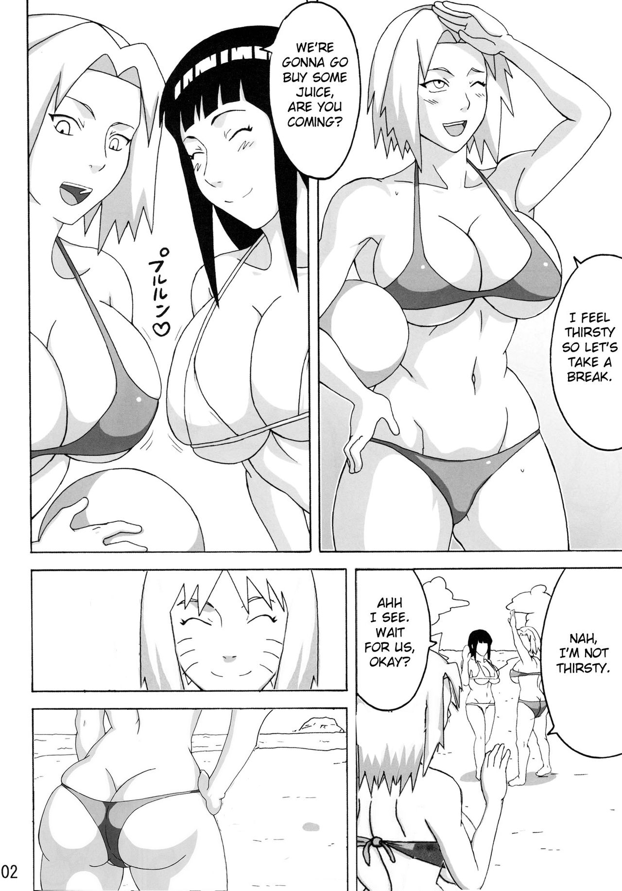 Konoha Girls In The Beach