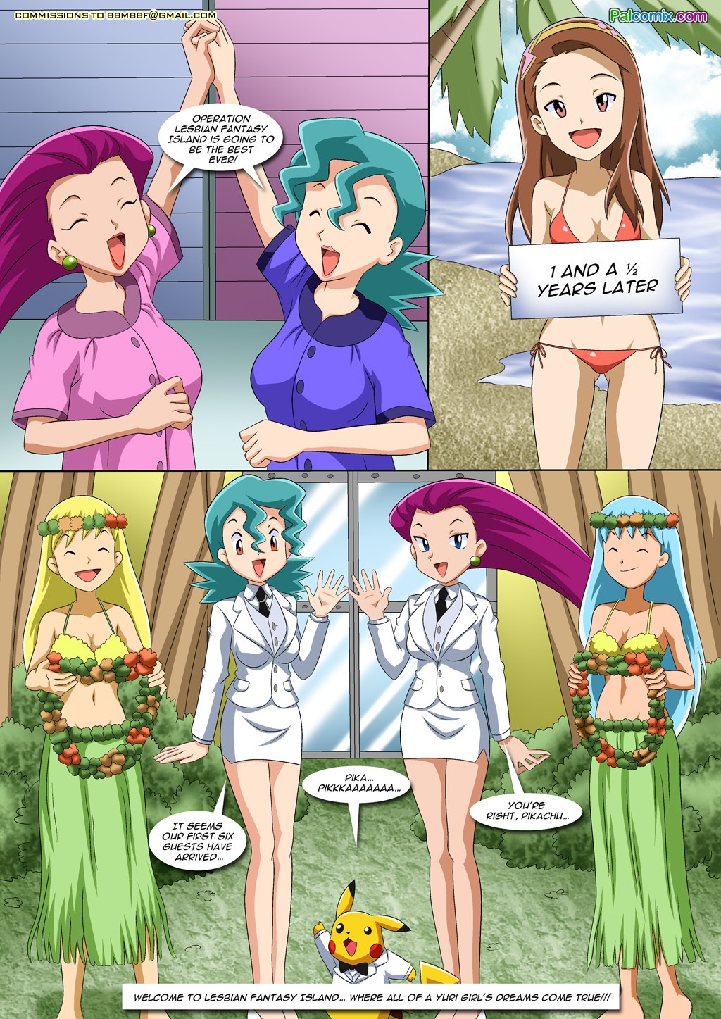 Lesbian Fantasy Island – Palcomix