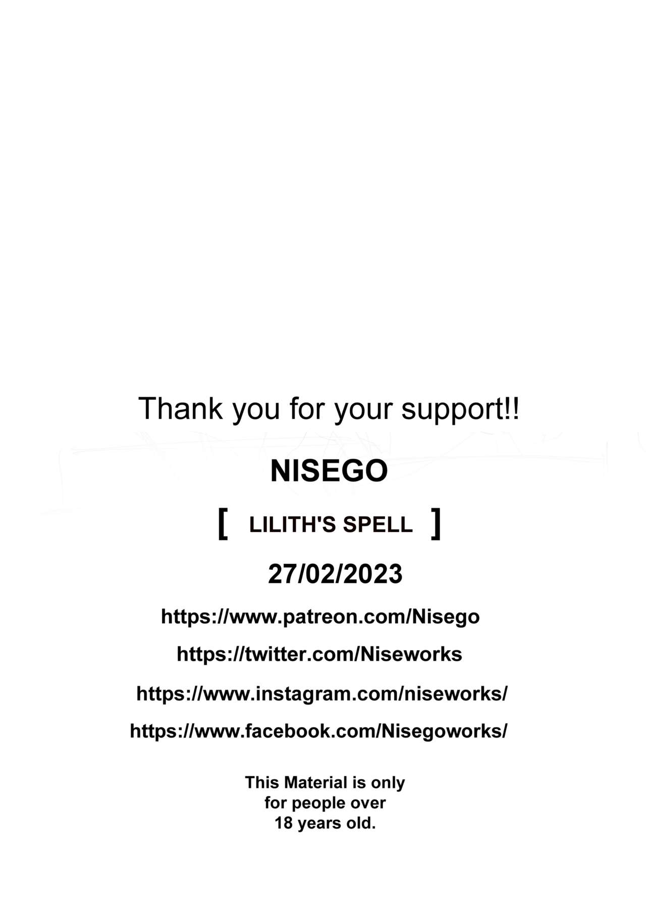 Lilith’s Spell – Nisego