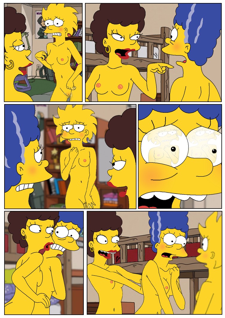 Marge and Lisa Simpsons go Lesbian – The Simpsons