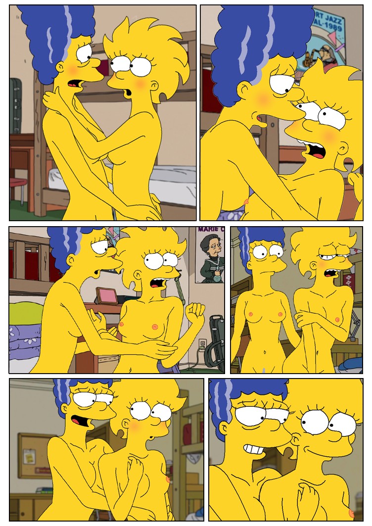 Marge and Lisa Simpsons go Lesbian – The Simpsons