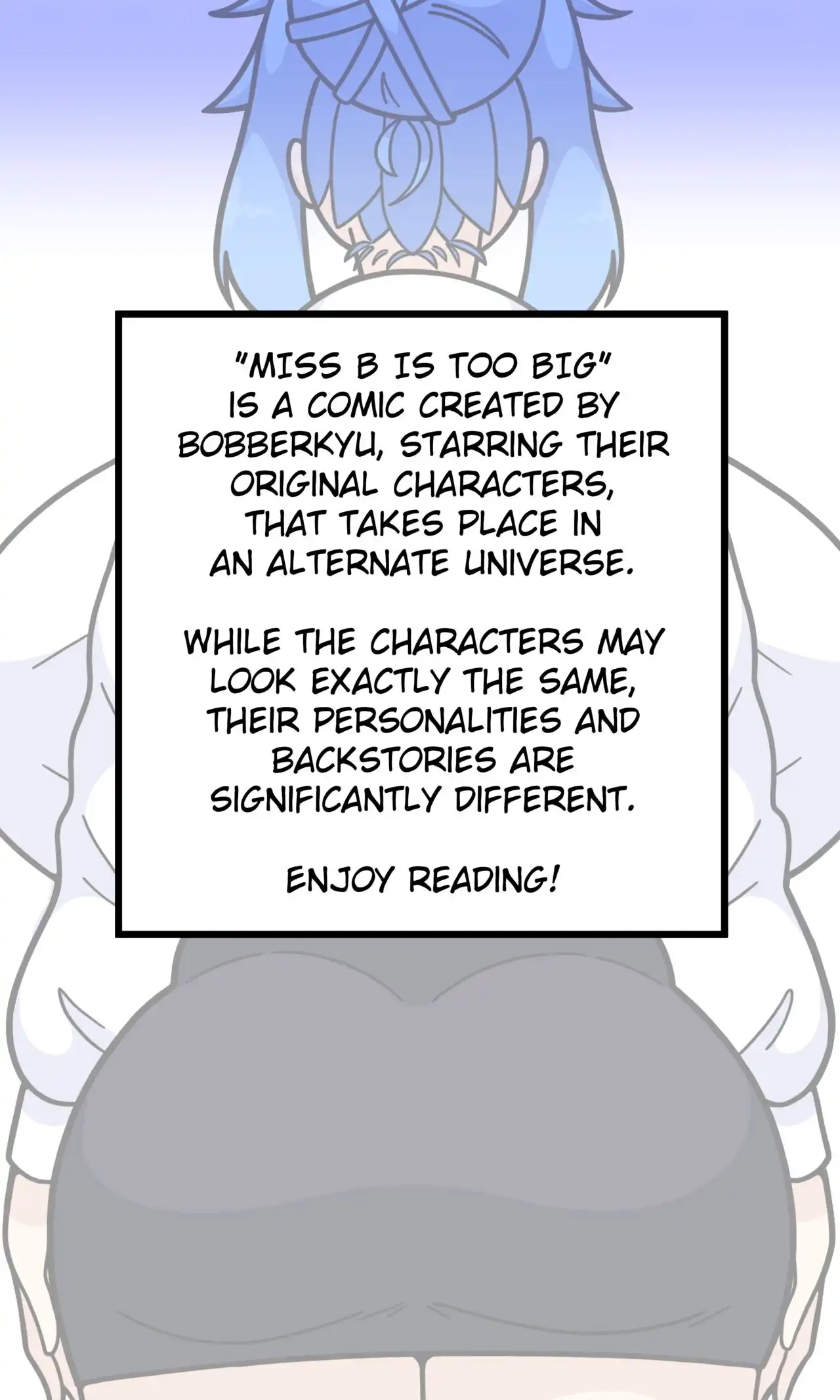 Miss B is Too Big – BobberKyu